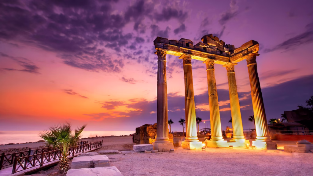 side sunset tour antalya societas viatorum